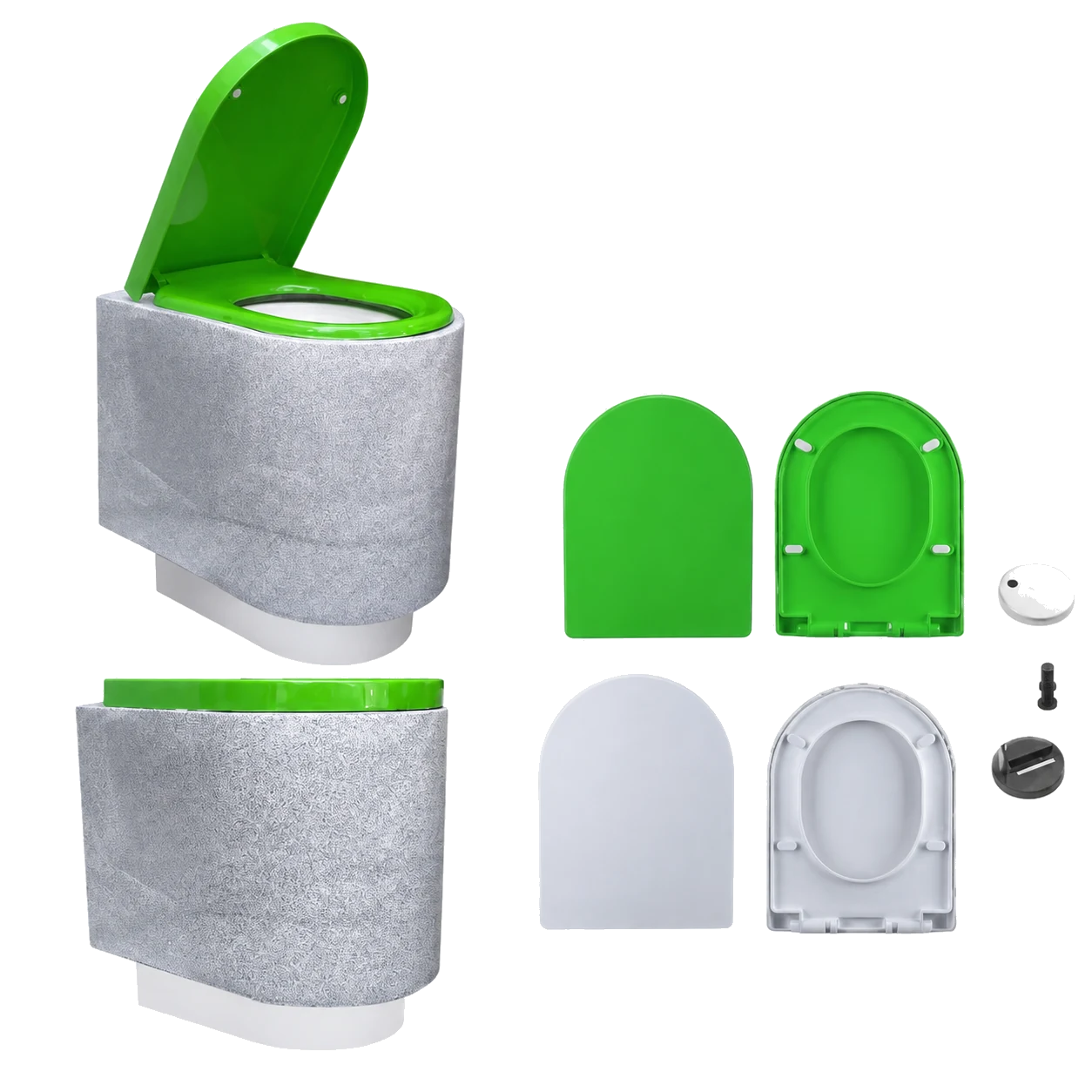 Baño seco para cámara sin separación de orina