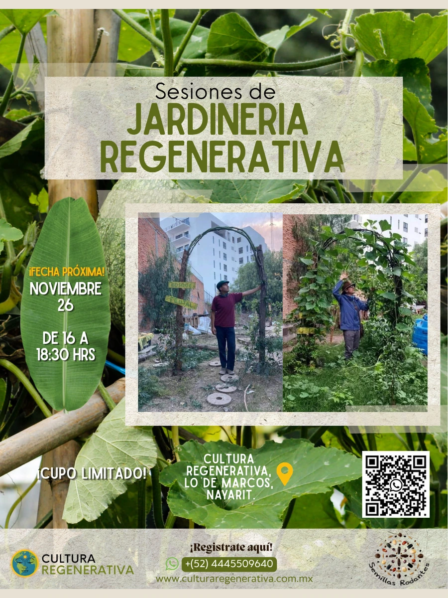 Poster for the Regenerative Gardening session