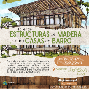 PREVENTA - Taller Estructuras de madera para casas de barro